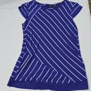 Apt 9 Blue and Black Stripped dress top